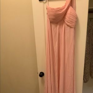 Long Light Pink Bridesmaid/Prom Dress Size 10/XL